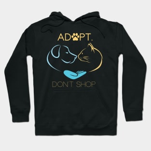 Adopt Don't Shop Animal Rescue Lovers Hoodie